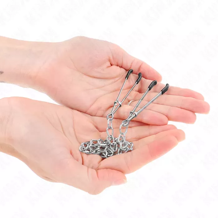 Nipple clamps KINK NIPPLE GRIP thin with 30 cm chain Photo 2