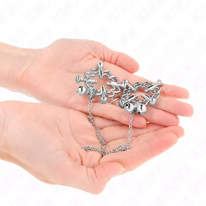 Krūšu galiņu skavas KINK NIPPLE GRIP metāla ar ķēdi Photo 4