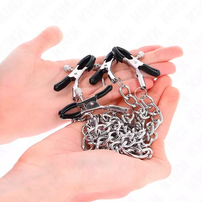 Nipple clamps KINK NIPPLE GRIP 4-chain set Photo 2
