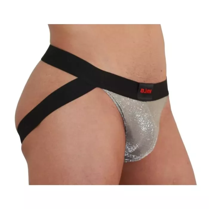 Atbalstošs jock BURN Men's Jock Shiny Beige/Black XL Photo 2