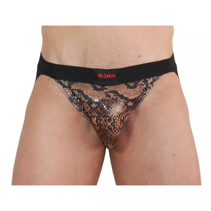 BURN - 002 JOCK SNAKE BLACK XL | Vīriešu džokstraps Photo 1