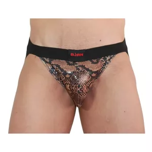 BURN - 002 JOCK SNAKE BLACK XL | D-241636 | Augstas kvalitātes vīriešu džokstraps