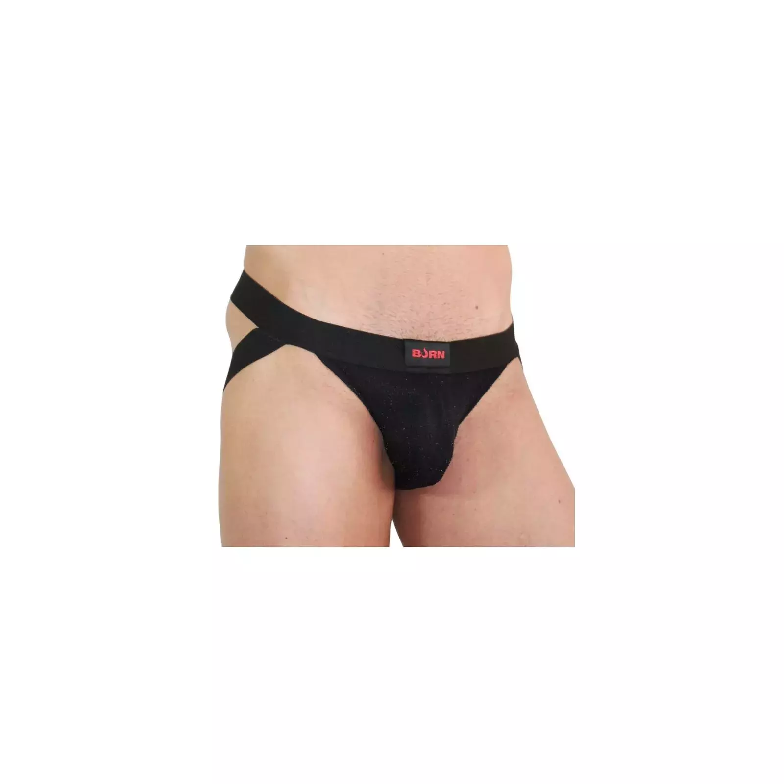 BURN - 003 Jock Spīdīgs Melns XL Photo 2