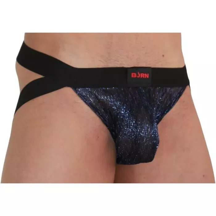 Джокстрип BURN 006 Shiny Blue/Black — мужской XL Photo 2
