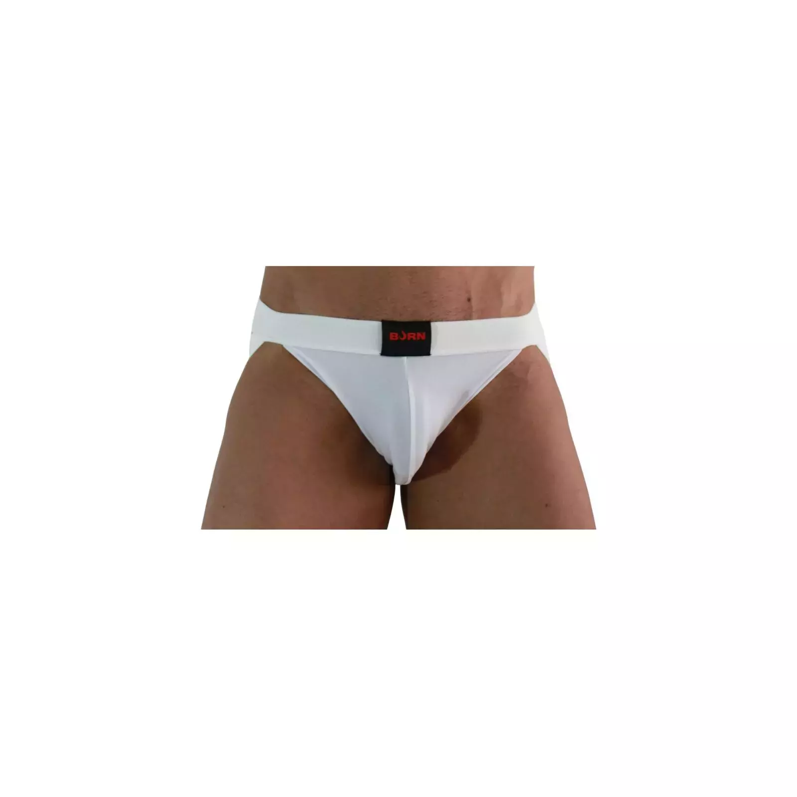 BURN 007 Jock Lycra Balts M - Vīriešu Apakšveļa Photo 1