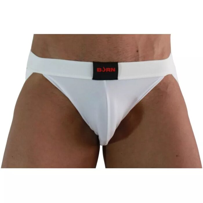 BURN 007 Jock Lycra Balts M - Vīriešu Apakšveļa Photo 1