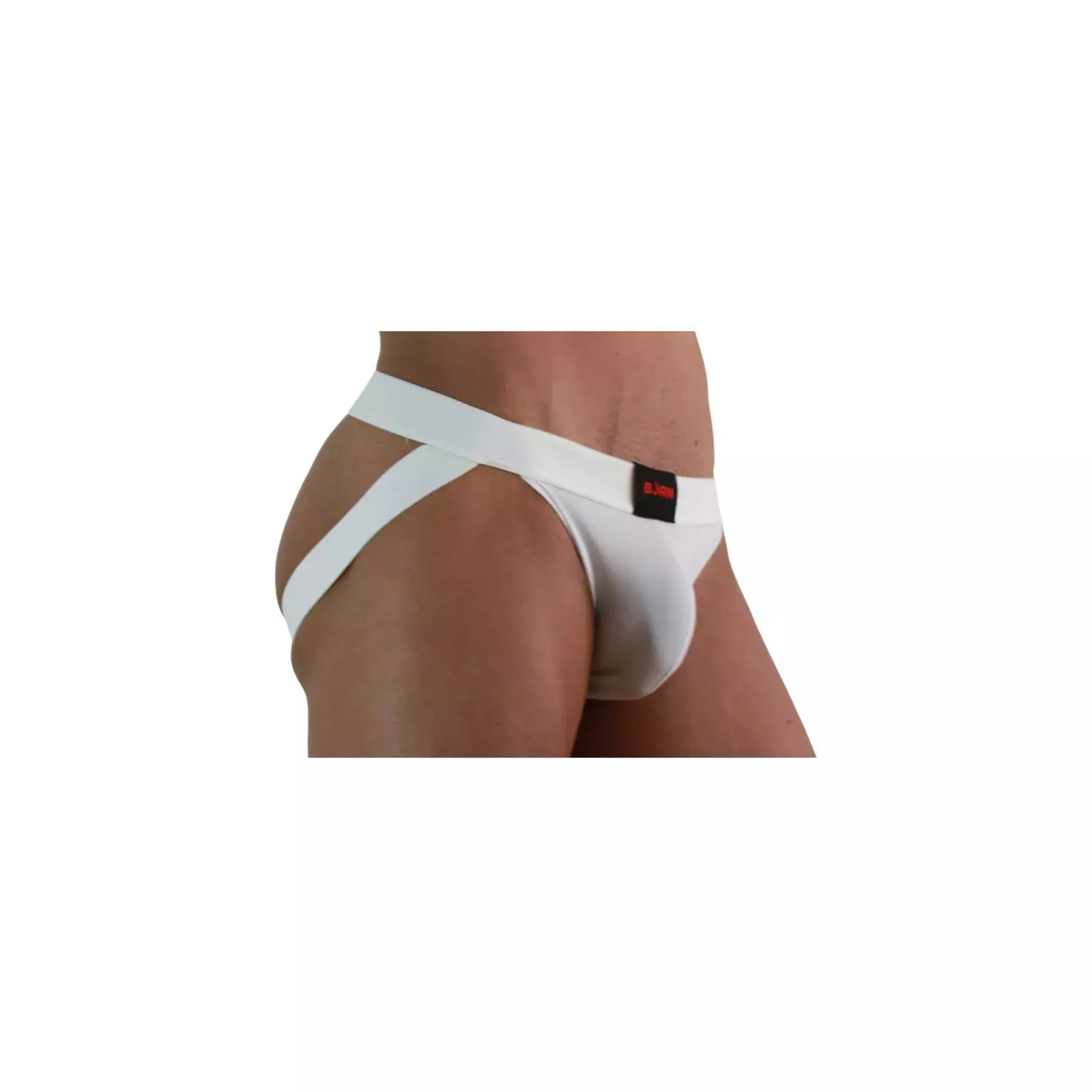 BURN 007 Jock Lycra Balts M - Vīriešu Apakšveļa Photo 2
