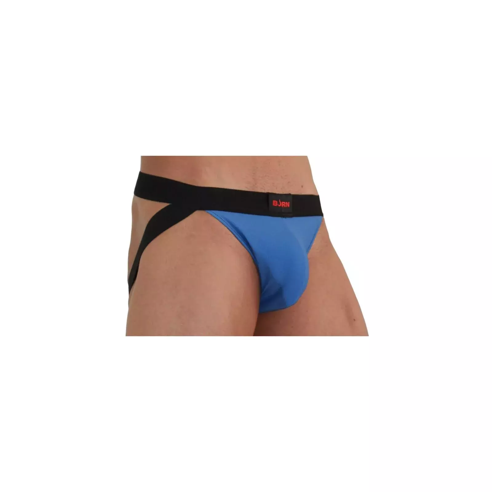 BURN 008 JOCK BLUE/BLACK L - Men's Underwear Photo 2
