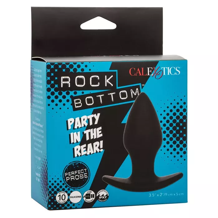 Анальная пробка CalExotics ROCK BOTTOM — силикон, 10 режимов Photo 10