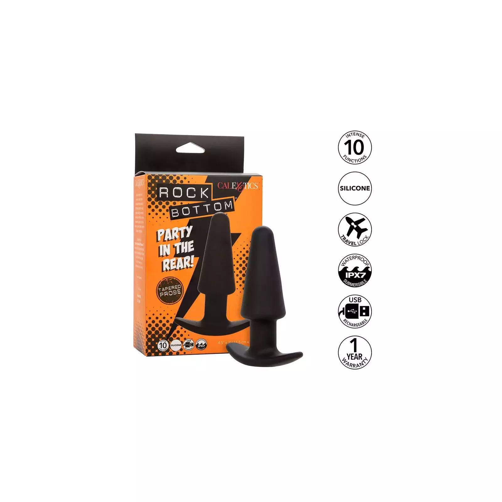 Anal Vibrator CalExotics ROCK BOTTOM TAPERED Photo 1