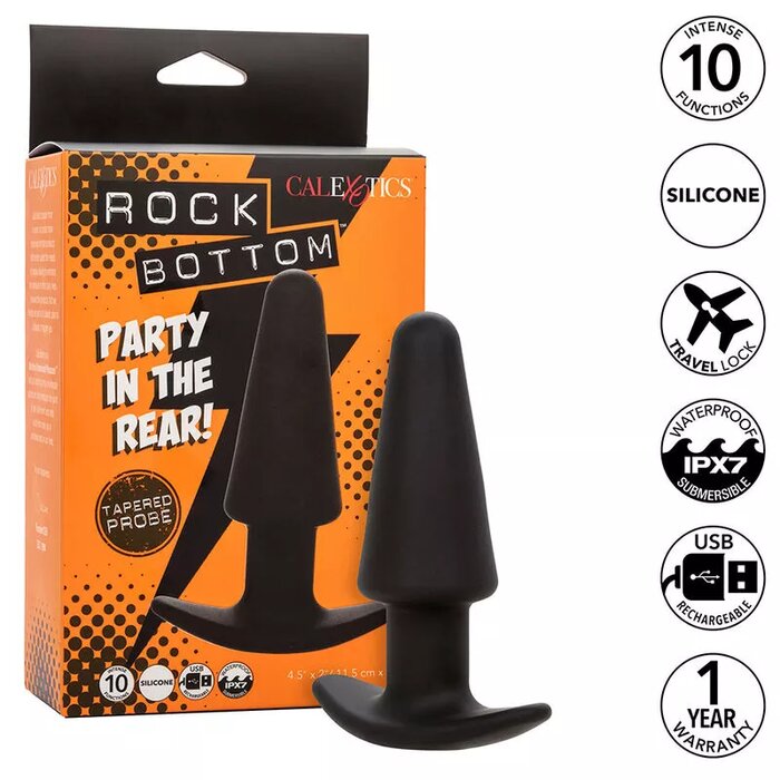 Anal Vibrator CalExotics ROCK BOTTOM TAPERED Photo 1