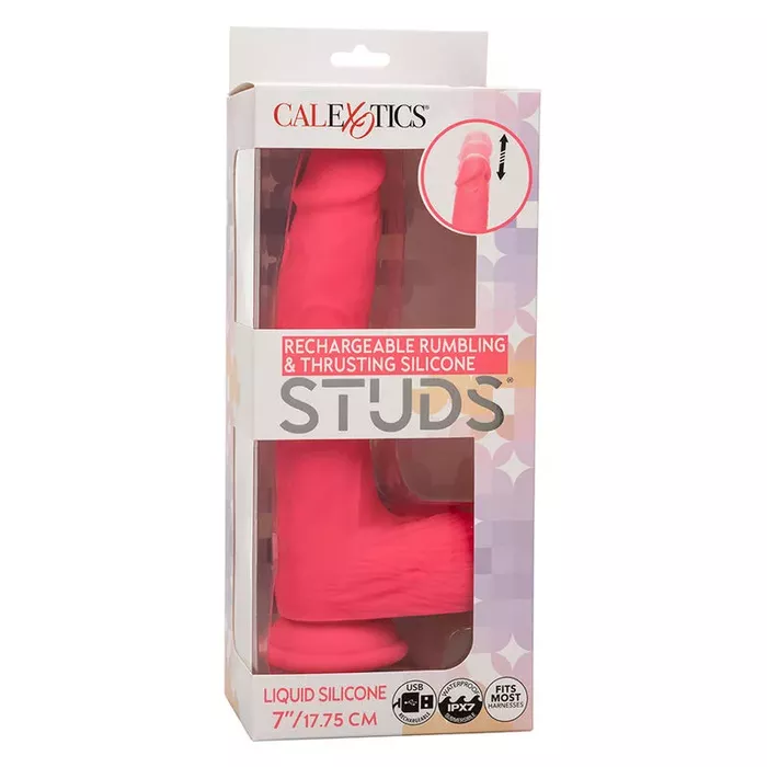 Вибратор CalExotics Studs Realistic — силикон, 10 режимов Photo 10