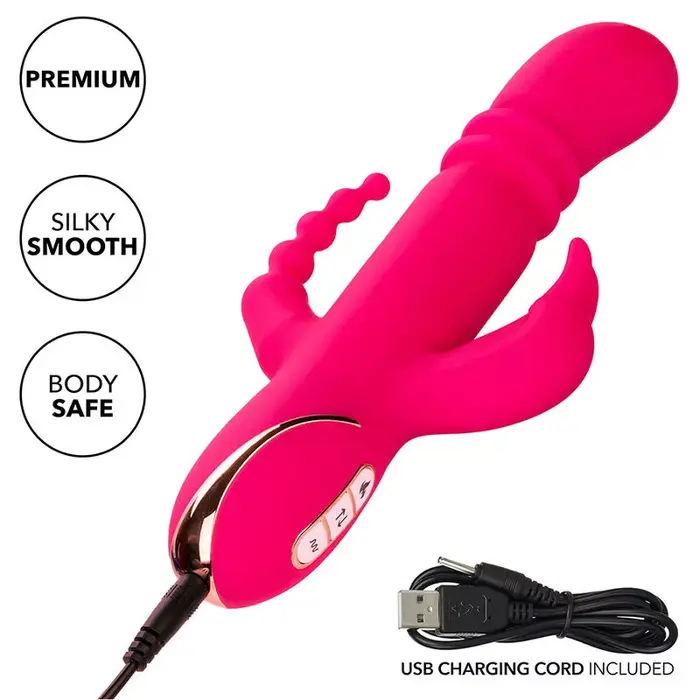 Вибратор CalExotics Jack Fantasy Triple Heated Rabbit Photo 8