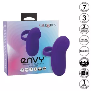 CalExotics Envy Handheld Rolling Ball Massager - 7 Vibrations, Purple, D-241466