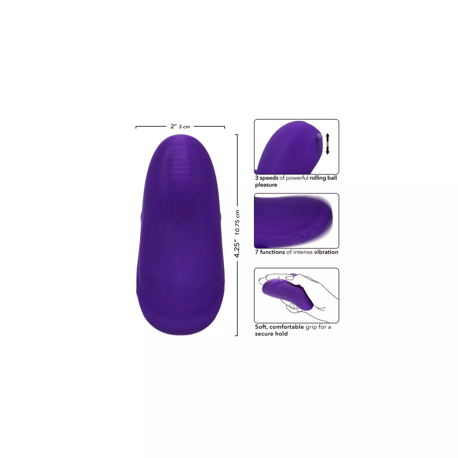 CalExotics Envy Handheld Massager - 7 Vibrations Photo 8