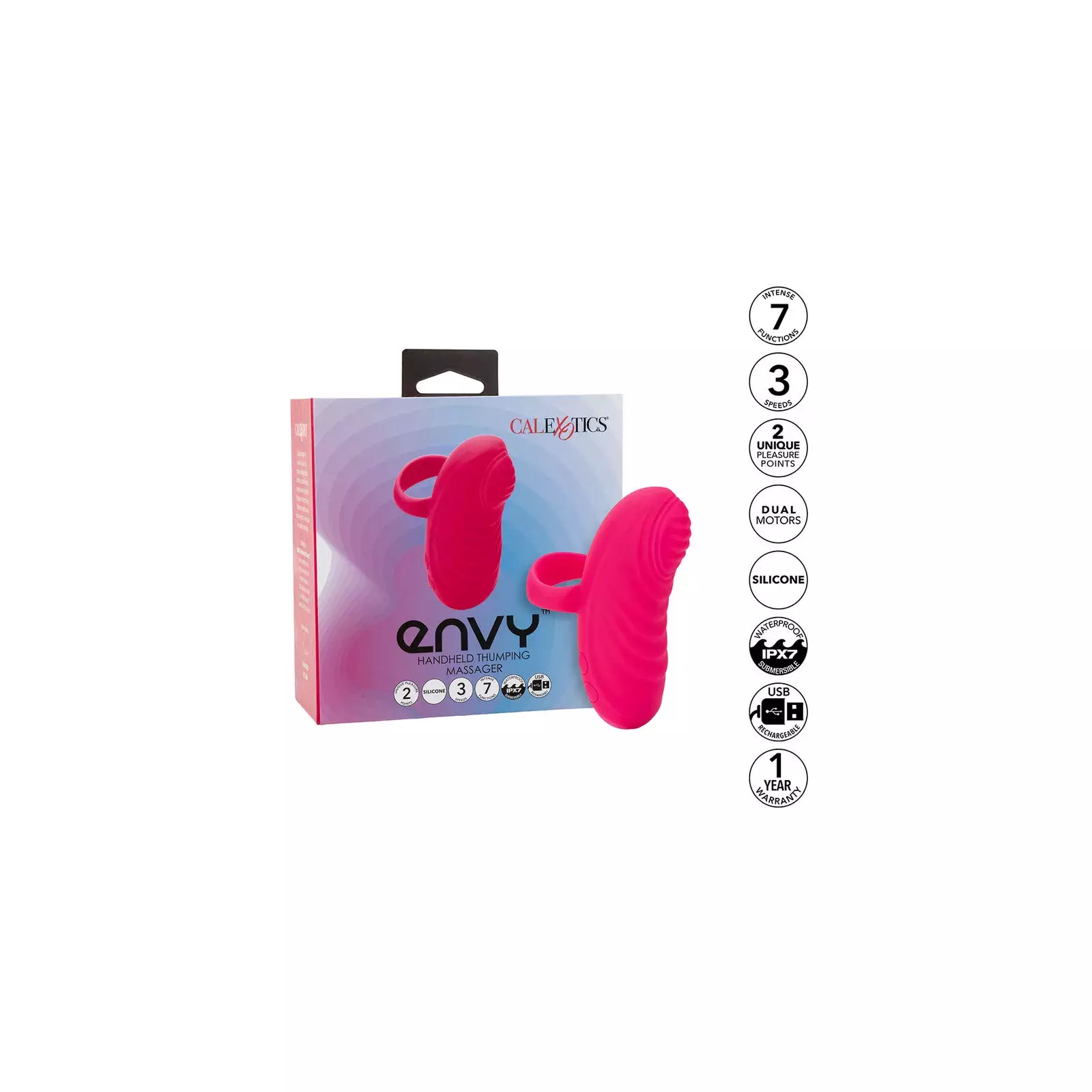 CalExotics Envy Handheld Massager - 7 Vibrations Photo 1