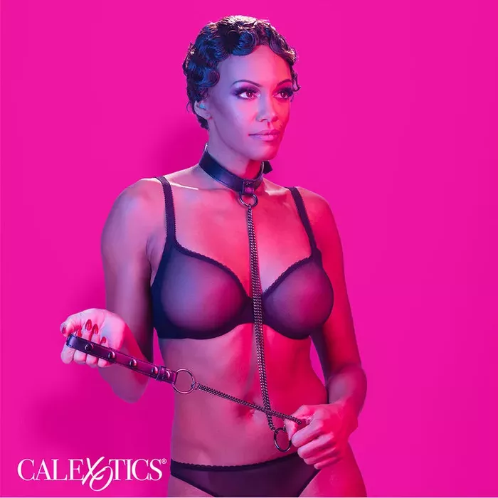 CalExotics Euphoria Chain Halter Collar & Leash Photo 4