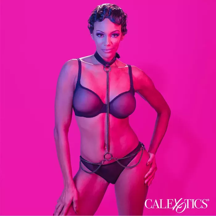CalExotics Euphoria Chain Halter Collar & Leash Photo 5