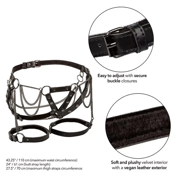 Thigh harness CalExotics Euphoria Multichain premium Photo 3