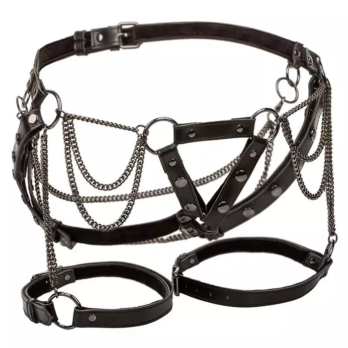 Thigh Harness CalExotics Euphoria Multichain Premium Plus Size Photo 2