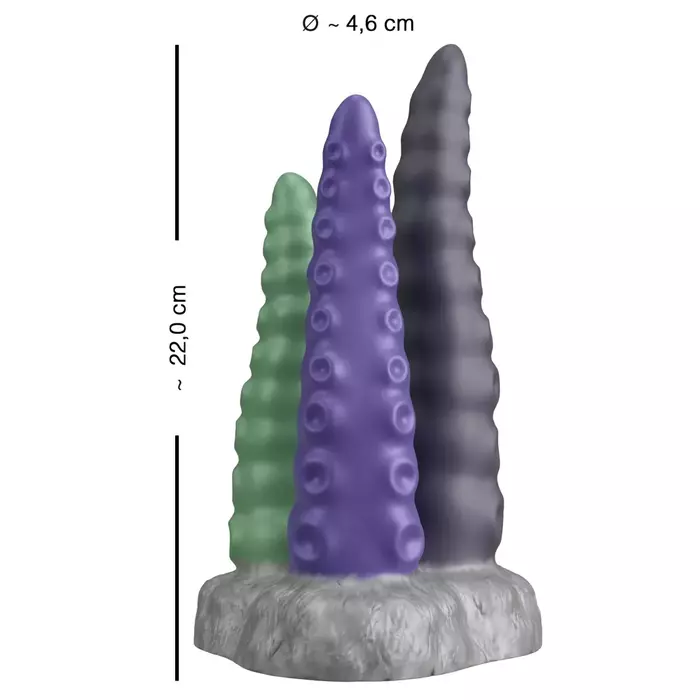 Dildo Beasty Cocks Triple Tentacle — силиконовый трипл-дилдо Photo 10