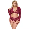 Комплект Cottelli Collection топ и трусики красный XL Photo 2