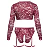 Комплект Cottelli Collection топ и трусики красный XL Photo 6