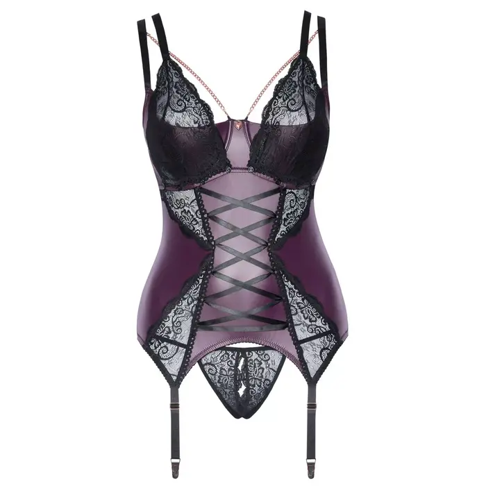 Basque and crotchless string Cottelli Collection 90E/XL Photo 9