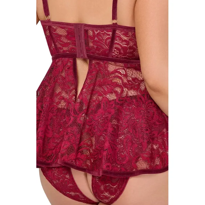 Cottelli Collection Babydoll sarkans 3XL Photo 6