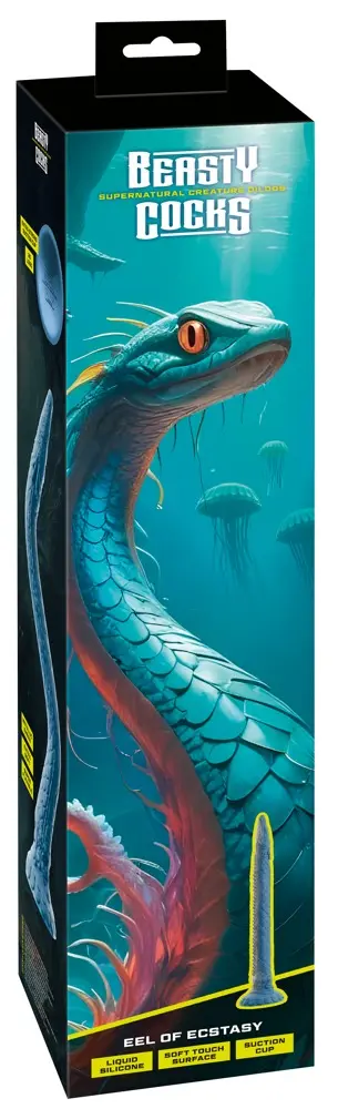 Dildā Beasty Cocks Eel of Ecstasy — silikons 46 cm Photo 15