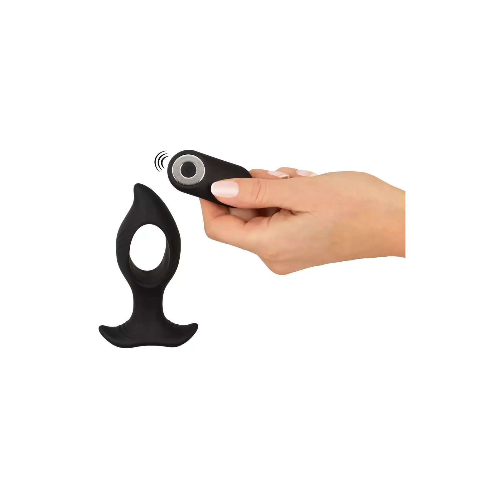 Анальный вибратор ANOS ANOS RC Butt plug with hole Photo 8