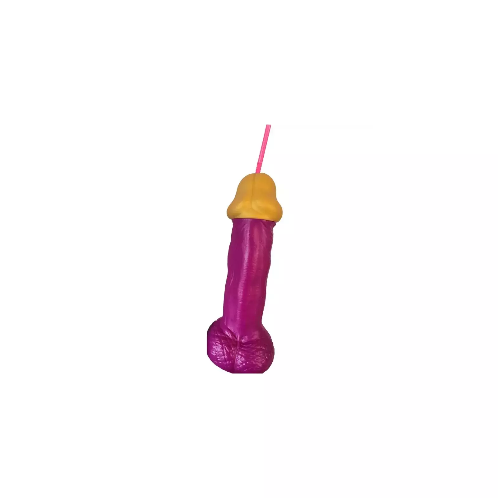 FUCHSIA PLASTIC PENIS GLASS, D-241821 Photo 1
