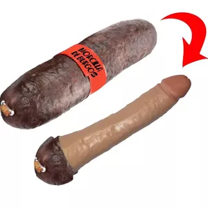 Silikona dildo diablopicante „Blood Sausage from Burgos” — insertabls noveltīte