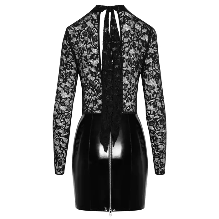 Black Level vinila un mežģīņu mini kleita — L Photo 7
