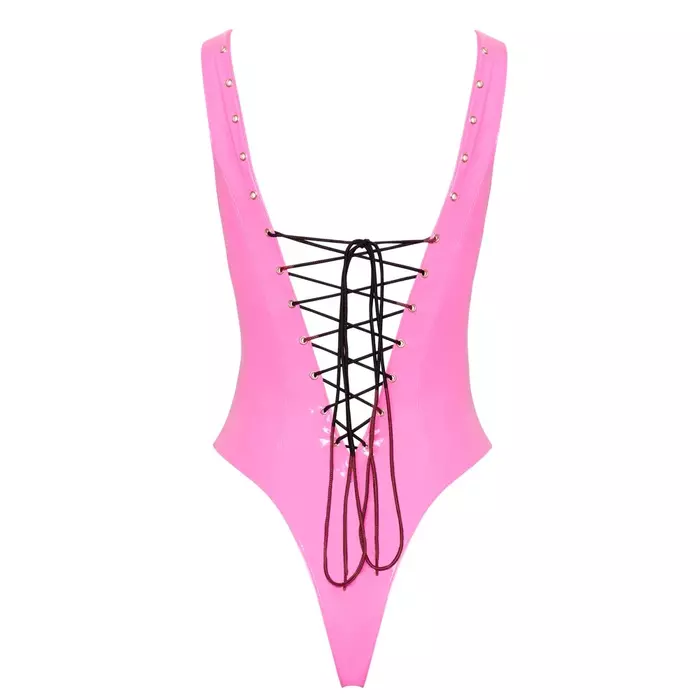 Боди black level Vinyl Body розовое XL Photo 8