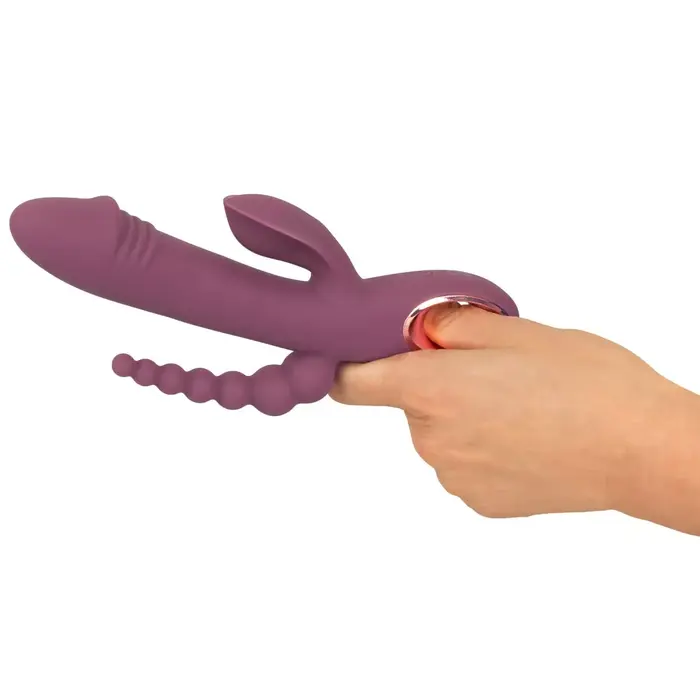 Вибратор You2Toys Slim Triple Plum — силикон, тройная стимуляция Photo 7