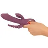 Вибратор You2Toys Slim Triple Plum — силикон, тройная стимуляция Photo 7