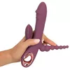 Вибратор You2Toys Slim Triple Plum — силикон, тройная стимуляция Photo 9