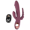 Вибратор You2Toys Slim Triple Plum — силикон, тройная стимуляция Photo 11