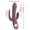 Вибратор You2Toys Slim Triple Plum — силикон, тройная стимуляция Photo 12