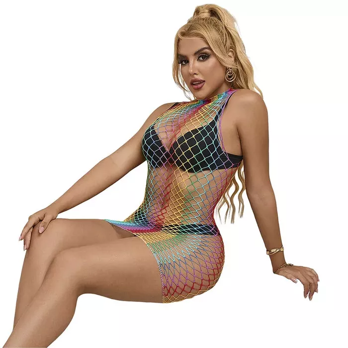 Dress SUBBLIME 952433 Rainbow fishnet one size Photo 3