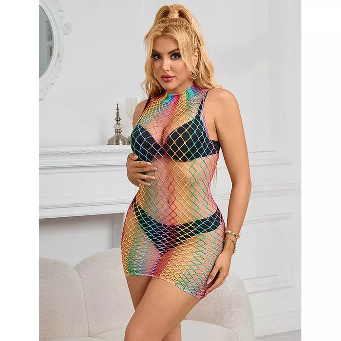 Dress SUBBLIME 952433 Rainbow fishnet one size Photo 7