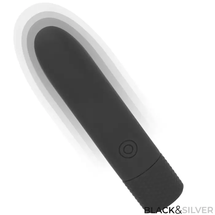 black&silver GERI vibrating bullet USB, 8 modes Photo 6
