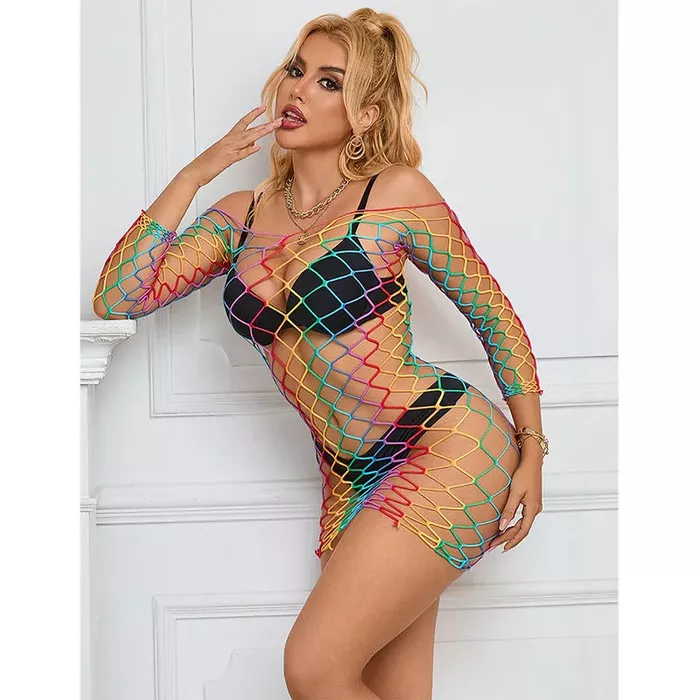 Tīkliņa kleita SUBBLIME 952426 Rainbow — garās piedurknes, one size Photo 10