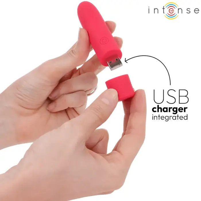 Vibrējošs kulons INTENSE Symone — USB, 8 režīmi Photo 5