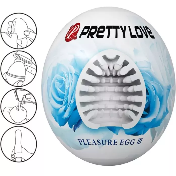 Vīriešu masturbators pretty love Egg White Photo 2