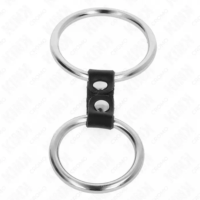 Двойное металлическое эрекционное кольцо KINK RING POWER Модель 2 Photo 3