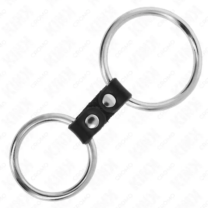 Двойное металлическое эрекционное кольцо KINK RING POWER Модель 2 Photo 4