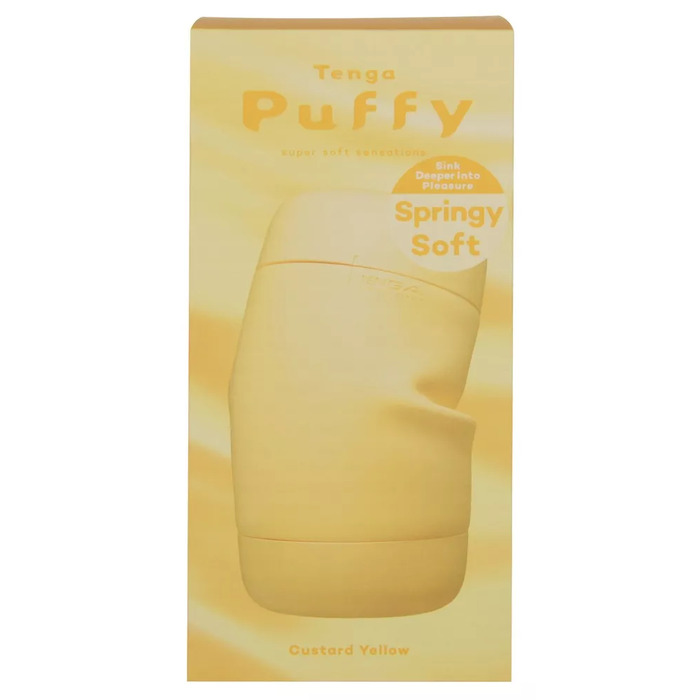 Masturbators Tenga Puffy Custard Yellow Photo 1