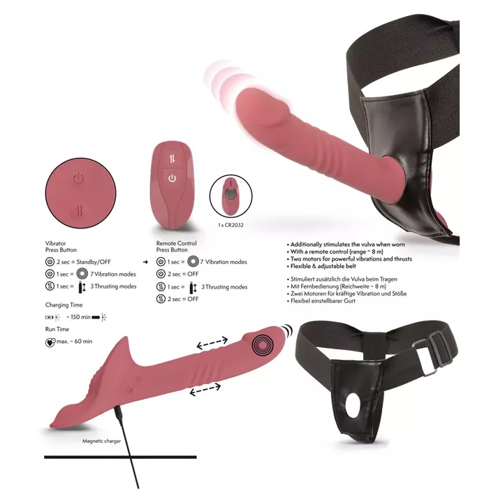 You2Toys Your Strap-On Vibrator Pink — strap-on vibrator Photo 14